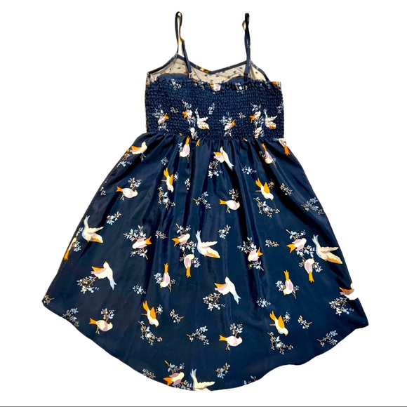 Xhilaration Little Birds Navy Blue Sundress - Picture 3 of 5